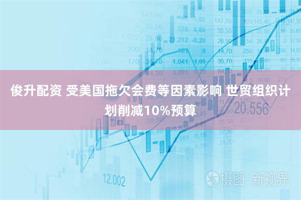 俊升配资 受美国拖欠会费等因素影响 世贸组织计划削减10%预算